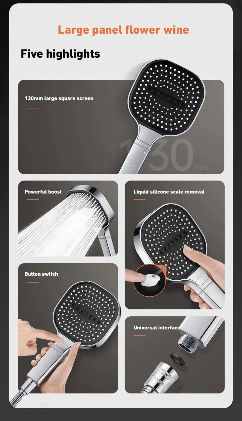3 Speed Filtered Shower Head